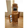 Image 1 : Swivel Cabinet - 6' High - Mirror, Drawers, Shelves