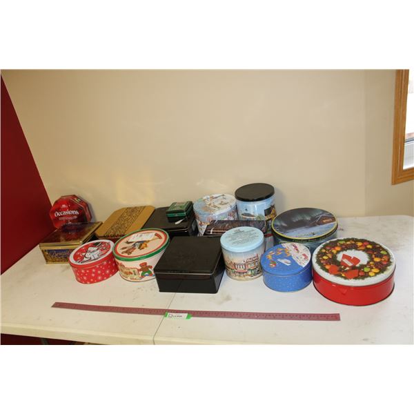Assortment of Collector Tins