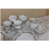 Image 4 : Set of China: Plates, Bowls, Cups & Saucers, Platter, Cream & Sugar, Serving Bowl
