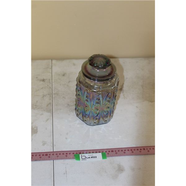 Iridescent Glass Cannister