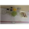 Image 1 : Cannister, (2) Kraft Glass Jars, Other Glass Jars, Cutlery Organizer, (4) Farberware Knives