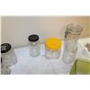 Image 3 : Cannister, (2) Kraft Glass Jars, Other Glass Jars, Cutlery Organizer, (4) Farberware Knives