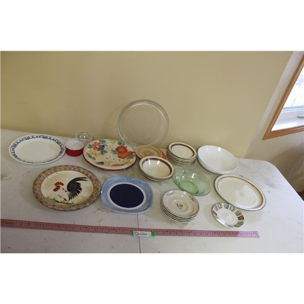 Plates, Melmac Plates, Bowls, Saucers