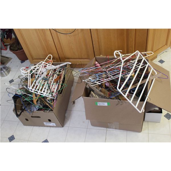 (2) Boxes of Hangers