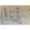 Image 4 : Glass Vases, Glass Plates, Glass Divided Dish, Cups