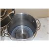Image 3 : (2) Large Stainless Steel Cooking Pots
