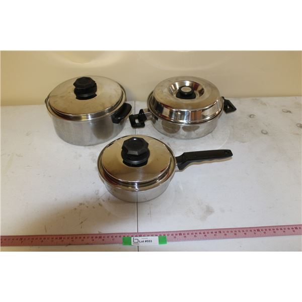 (3) Kitchen Craft Cooking Pots