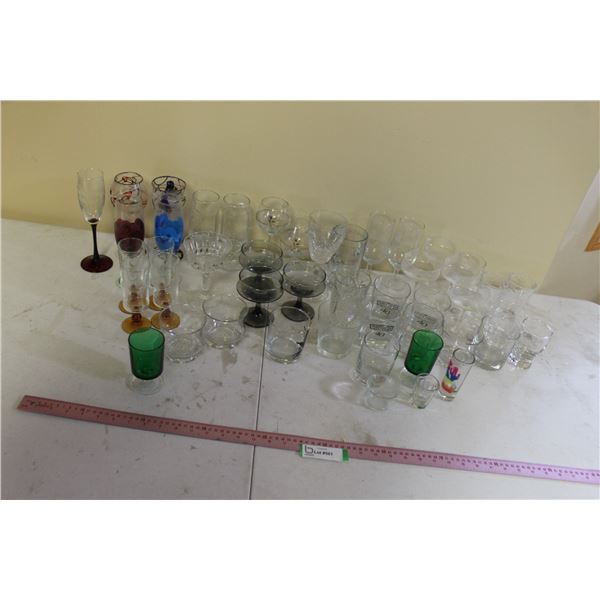Assortment of Stemware, Glassware