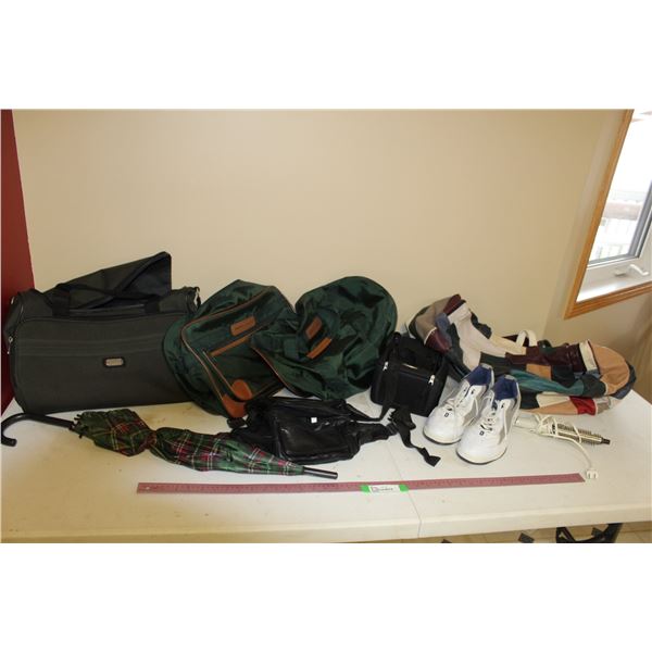 Duffelbags, Umbrella, Fanny Pack, Shoes, Toiletry Bag