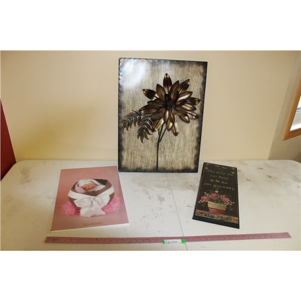 (3) Pictures - 24" x 18";  19" x 13";  20" x 8"