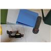 Image 6 : (3) Flashlights, (1) Headlamp, (3) Binders, (2) Folders, Watering Can