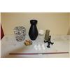 Image 1 : Homemade Garbage Can, Vase, Ceramic Dish With Lid, Angel Ornaments, Urn, Candle Holder
