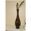 Image 2 : Lantern Style Electric Lamp, Tall Vase With Artificial Flower