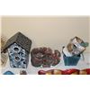 Image 5 : Tray, Collector Tins, Tin Basket, Birchbark Container, Birdhouse, Ornaments, Hedgehog Shoe, Ornament