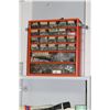 Image 2 : Parts Organizer With Hardware Contents; Contents of Cabinet - Oil Filters, Insect Repellant, Contact