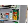 Image 5 : Parts Organizer With Hardware Contents; Contents of Cabinet - Oil Filters, Insect Repellant, Contact