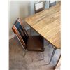Image 2 : Vintage Kitchen Table with Leaf & 6 Miss Match Chairs