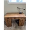 Image 1 : Hand Made Desk With Lamp