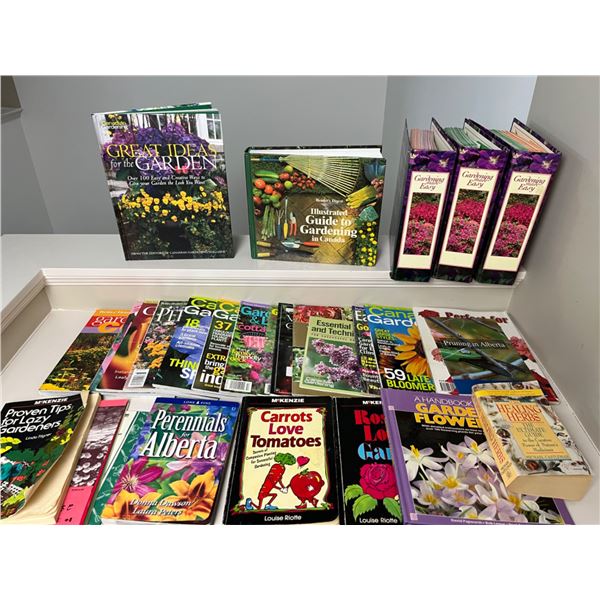 Assorted Gardening Books & Magazines