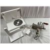 Image 2 : Metal Meat Grinder #10, & Rival Fold Up Meat Slicer