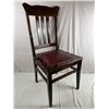 Image 1 : Wooden Dining Chair With Button Cushion