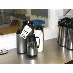 QTY OF 5 COFFEE JUGS