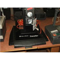 BELLE & HOWELL PORTABLE OHP WITH LEATHER CARRY CASE