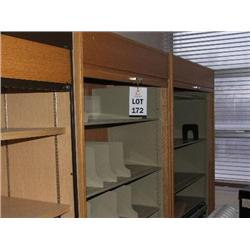 QTY OF 5 LIGHT OAK TAMBOUR UNITS