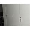 Image 1 : SET OF WHITE BUILT IN CUPBOARDS
