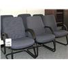 Image 1 : SET OF 6 BLUE MATCHING OFFICE CHAIRS.