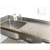 Image 1 : STAINLESS STEEL DOUBLE DRAINER SINGLE BOWL SINK TOP WITH CUTLERY DRAWER 1500 X 680