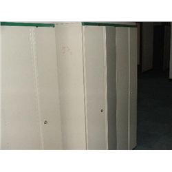 4 X TWIN LOCK METAL FILE CABINET.