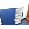 Image 3 : LISTA BEECH EFFECT & BLUEDESK, 1 X 2 DRAWER PEDESTAL UNIT, TAMBOUR UNIT.