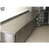 Image 1 : STAINLESS STEEL PREPARATION TABLE WITH 2 SLIDING DOORS 2200 X 600