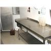 Image 1 : STAINLESS STEEL  PREPARATION TABLE WITH SHELF & CUTLERY DRAWER 1800 X 600