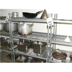 CRAVEN HYGENE SHELVING 900 X 1500 X 600 WITH CONTENTS