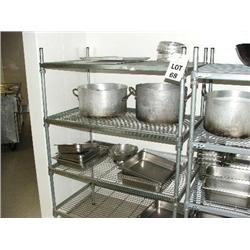 CRAVEN HYGENE SHELVING 900 X 1500 X 600 WITH CONTENTS