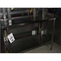 STAINLESS STEEL PREPARATION TABLE 1200 X 710 X 850