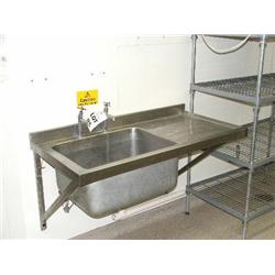 SINGLE BOWL SINGLE DRAINER STAINLESS STEEL SINK TOP