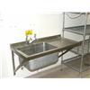Image 1 : SINGLE BOWL SINGLE DRAINER STAINLESS STEEL SINK TOP