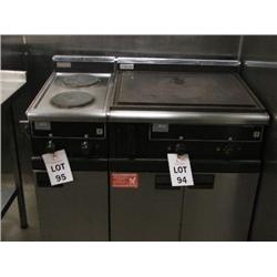 FALCON SERIES 350 STAINLESS STEEL SINGLE ELECTRIC OVEN WITH 2 RING HOB