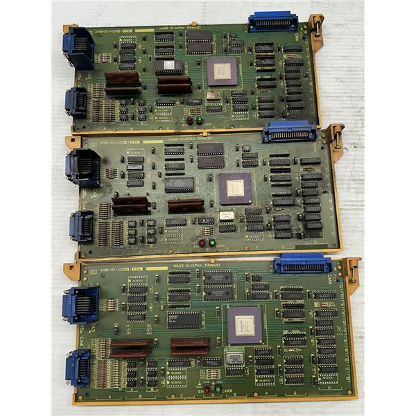 Lot of (3) Fanuc #A16B-1211-0250/03A Circuit Boards