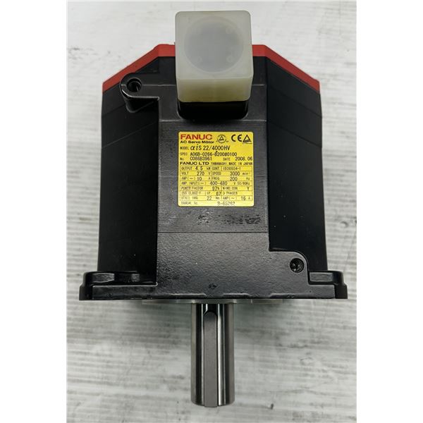 Fanuc #A06B-0266-B200#0100 AC Servo Motor w/ #A860-2000-T321 Pulse Coder