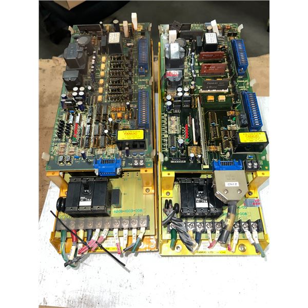 (2) Fanuc #A06B-6058-H005 Servo Amplifiers
