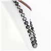 Image 2 : 18" Graduated Large Cultured Tahitian Gray Pearl Strand Necklace 8.25-11.75mm