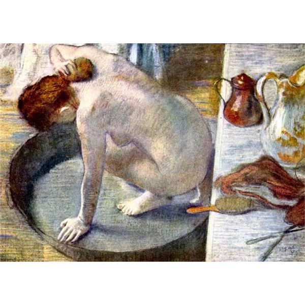 Edgar Degas - Woman Washing In The Tub