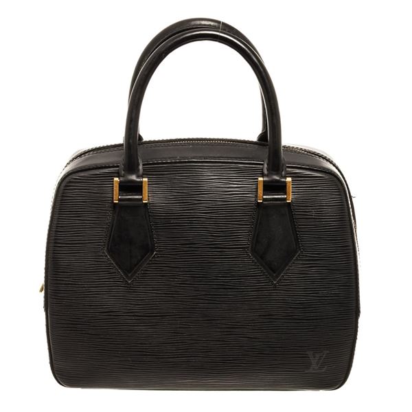 Louis Vuitton Black Epi Leather Pont Neuf Satchel Bag