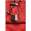 Image 5 : Chanel Red Leather Large Lady Braid Bowler Bag