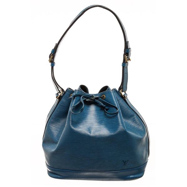 Louis Vuitton Blue Epi Leather Noe Shoulder Bag