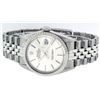 Image 6 : Rolex Mens Stainless Steel 36MM Silver Index Engine Turn Datejust Wristwatch